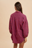 Oversized Gingham Blouse