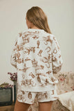 Western Crew Neck Pullover