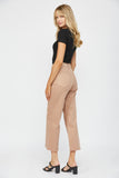 Light Brown High Rise Cropped Jeans