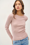 Crew Neck Ribbed Sweater