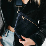 Suede Woven Bum Bag