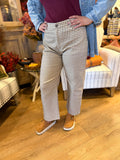 Gingham Barrel Pants
