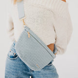 Suede Woven Bum Bag