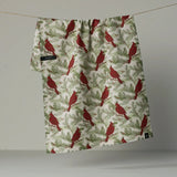 Winter Crimson Luxe Kitchen Towel