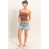 Ruched Bandeau Top