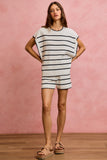 Striped Sleeveless Sweater