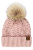 C.C. Beanies Smocking Stitch Pom Hat