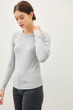 Round Neck Long Sleeve Knit Top