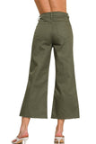 High Rise Flare Cropped Pants