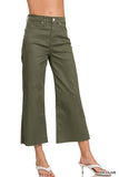 High Rise Flare Cropped Pants