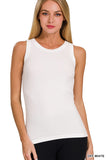 Ribbed Round Neck Top