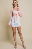 Knit Cardigan With Front Knot