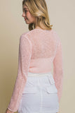 Knit Cardigan With Front Knot