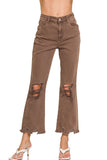 Acid Wash Distressed Jeans