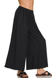 Pleated Linen Wide Leg Pants