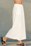 Pleated Linen Wide Leg Pants