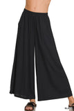 Pleated Linen Wide Leg Pants