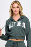 Cropped California Hoodie