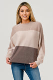 Colorblock Ribbed Sweater