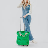 Quilted Tote Roller Bag
