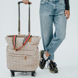 Quilted Tote Roller Bag
