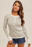 Button Up Henley Top