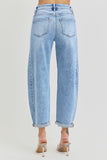 Risen High Rise Barrel Jeans