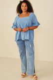 Curvy Gauzy Blouse