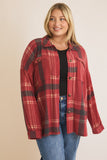 Curvy Plaid Jacket