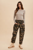 Camo Barrel Leg Pants