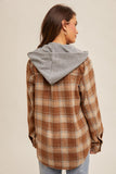 Plaid Hooded Shacket