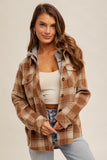 Plaid Hooded Shacket