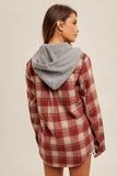 Plaid Hooded Shacket