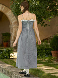Gingham Garden Maxi Dress