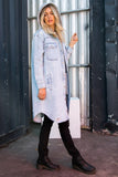 Long Denim Hooded Shacket