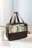 Checkered Clear Travel Bag