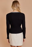 Long Sleeve Ribbed Top