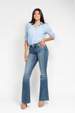 Judy Blue Mid Rise Flare Jeans