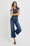 Risen High Rise Cropped Leg Jeans