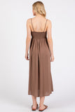 Front Twist Cami Midi Dress