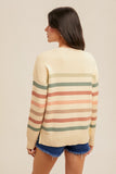 Crew Neck Striped Sweater