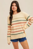 Crew Neck Striped Sweater