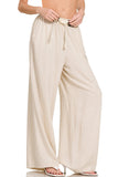 Linen Drawstring Pants