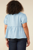 Curvy Peplum Cardigan