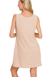 Ribbed Sleeveless Mini Dress