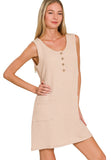 Ribbed Sleeveless Mini Dress