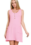 Ribbed Sleeveless Mini Dress