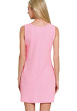 Ribbed Sleeveless Mini Dress