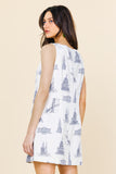Printed Linen Dress