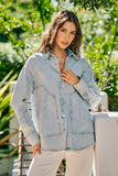 Denim Button Down Top